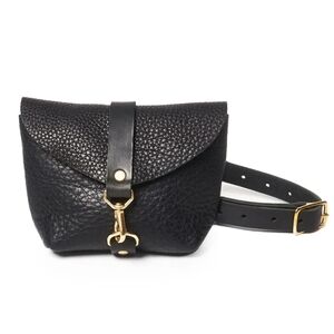 Black Leather Crossbody Bag